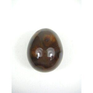 Polished Brown Agate Stone Egg 2 inch Home Decor Collecting
